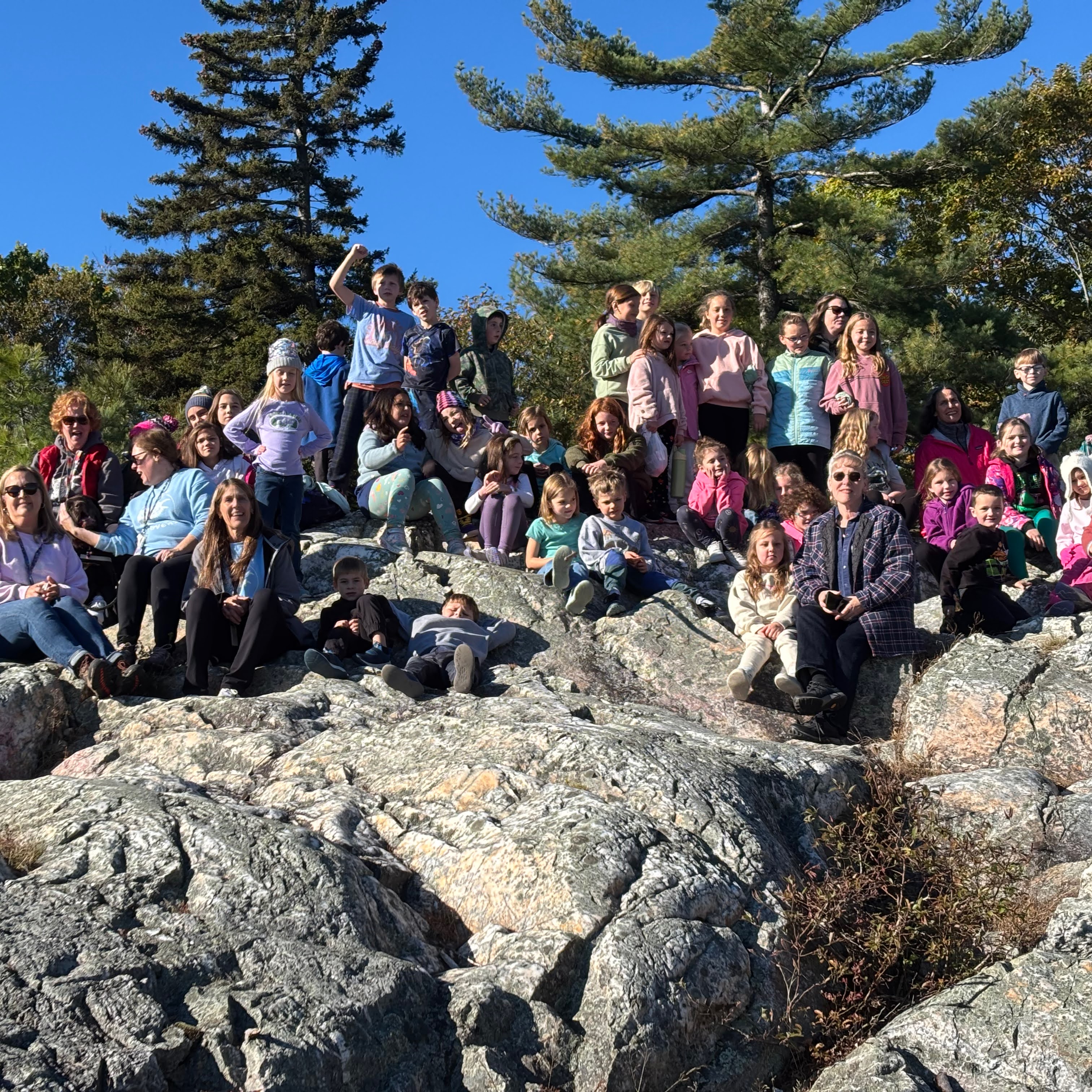 Students at White Ledges